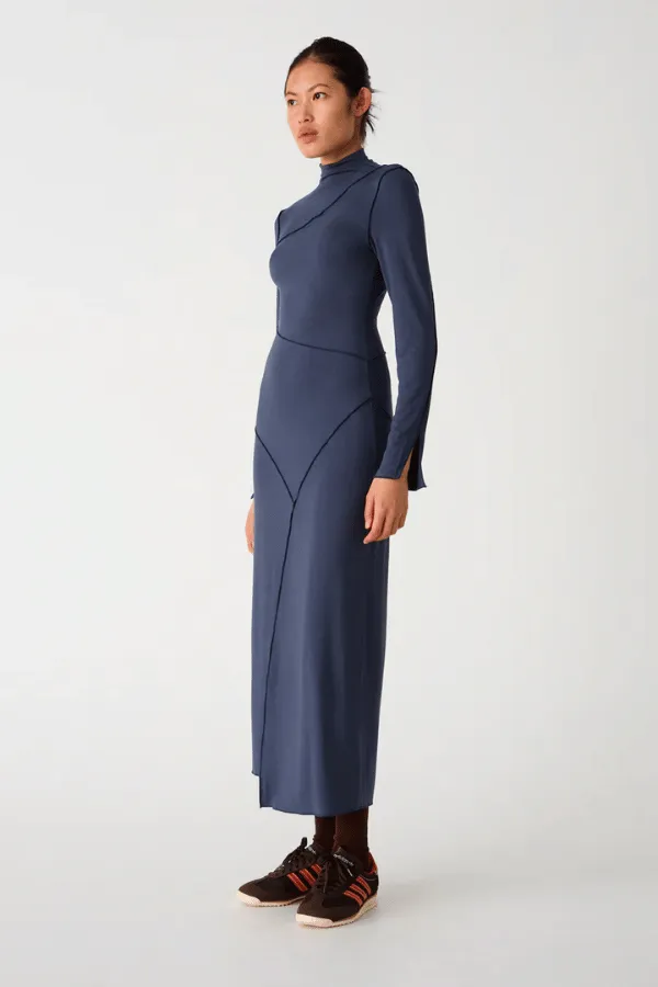 Ishmael Midi Dress Ink Blue