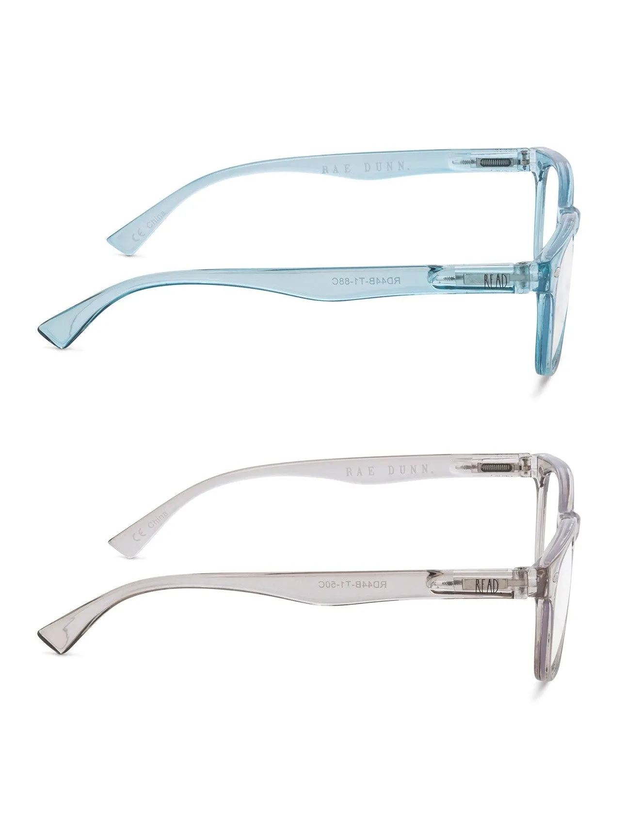 JUDY 2-Pack Blue Light Blocking Reading Glasses with "READ MORE" Signature Font Hard Case