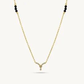 Kanike Diamond Mangalsutra   | BIS Hallmarked | 18k Gold Vermeil