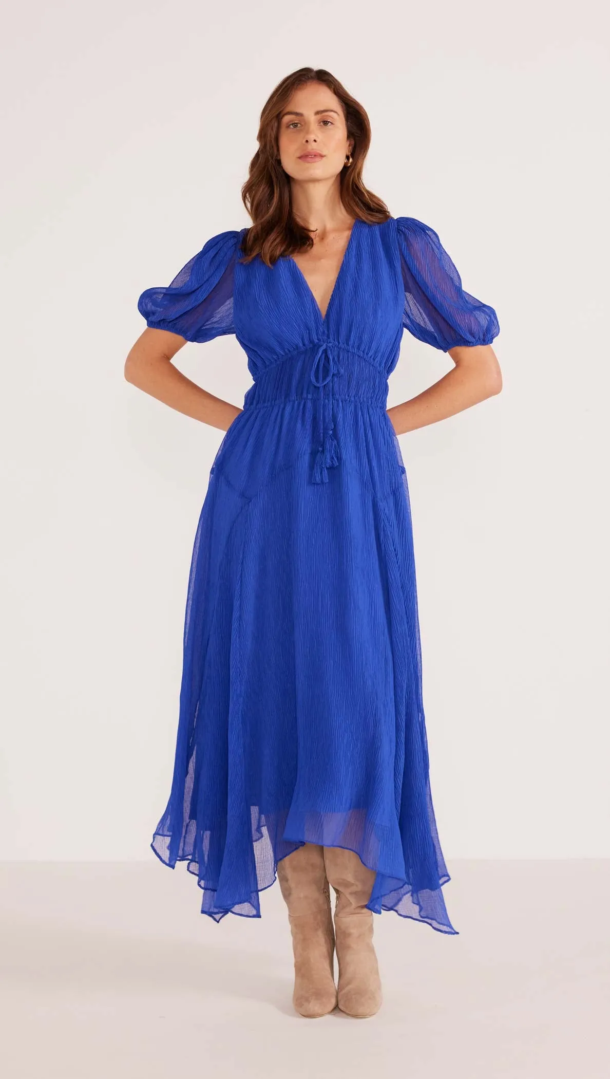 Lily Hanky Hem Midi Dress