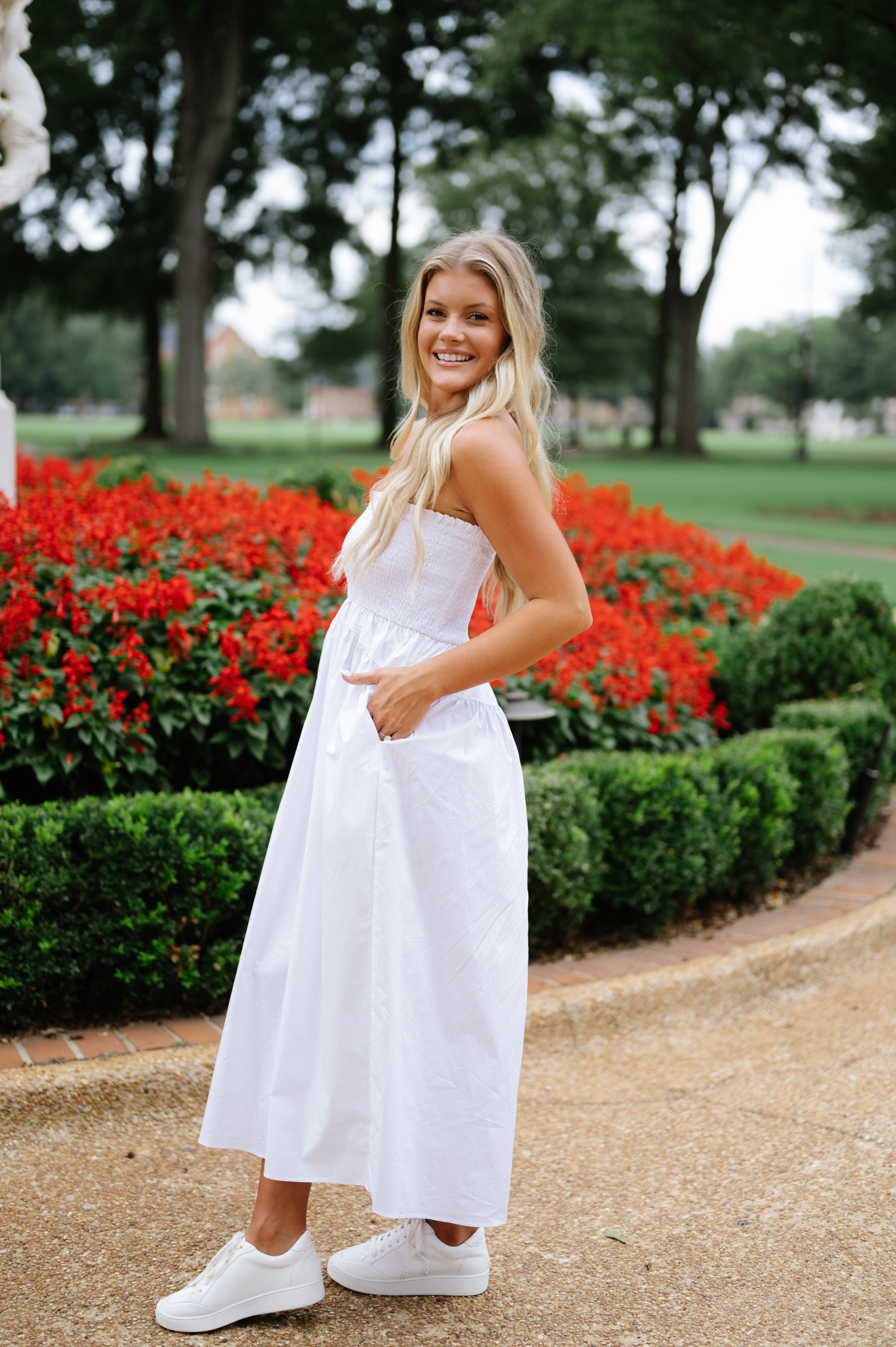 Lotus Dress- White