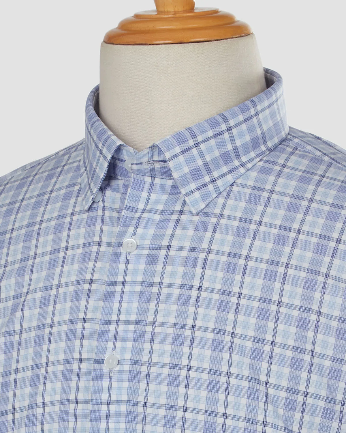 Luthai Wrinkle Free Swim On Checked Shirt