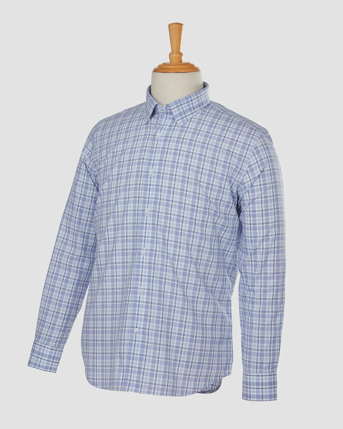 Luthai Wrinkle Free Swim On Checked Shirt