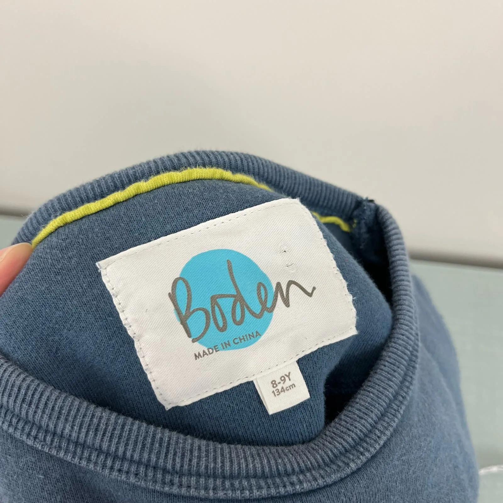 Mini Boden Blue Star Sweatshirt 8-9