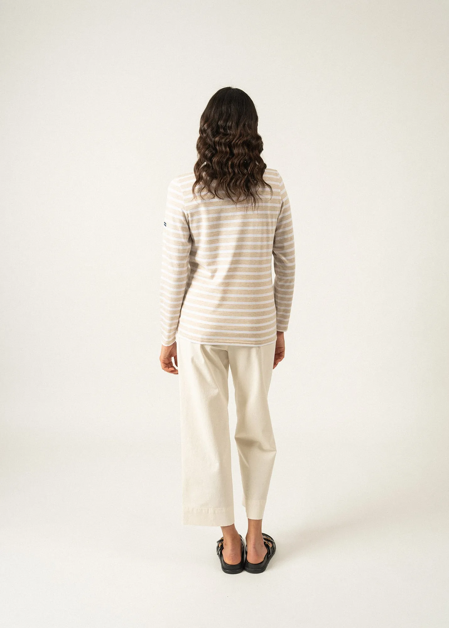 Minquidame striped sailor shirt - regular fit, in light cotton (NATUREL/NEIGE)