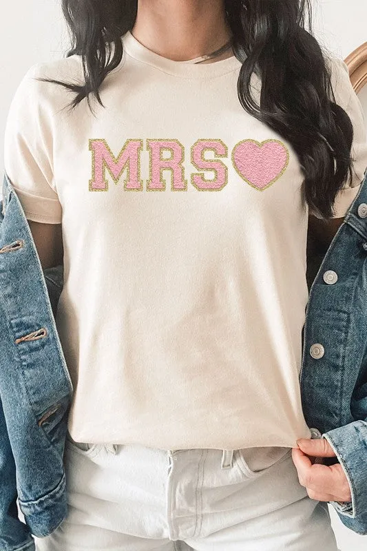 Mrs. Faux Chenille Graphic Tee