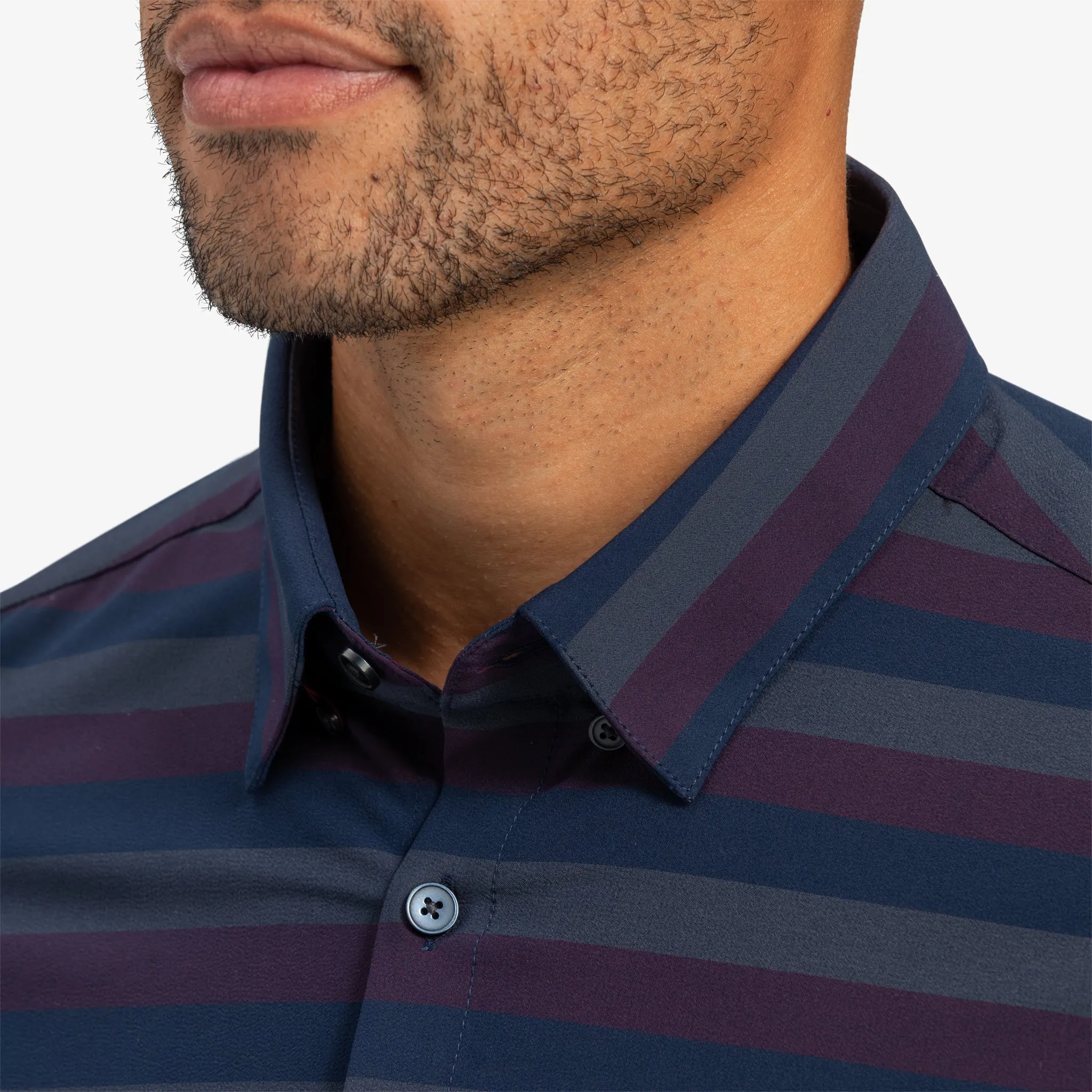 Navy Burgundy Horizontal Stripe