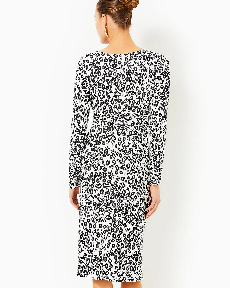 Odella V Neck Midi Dress