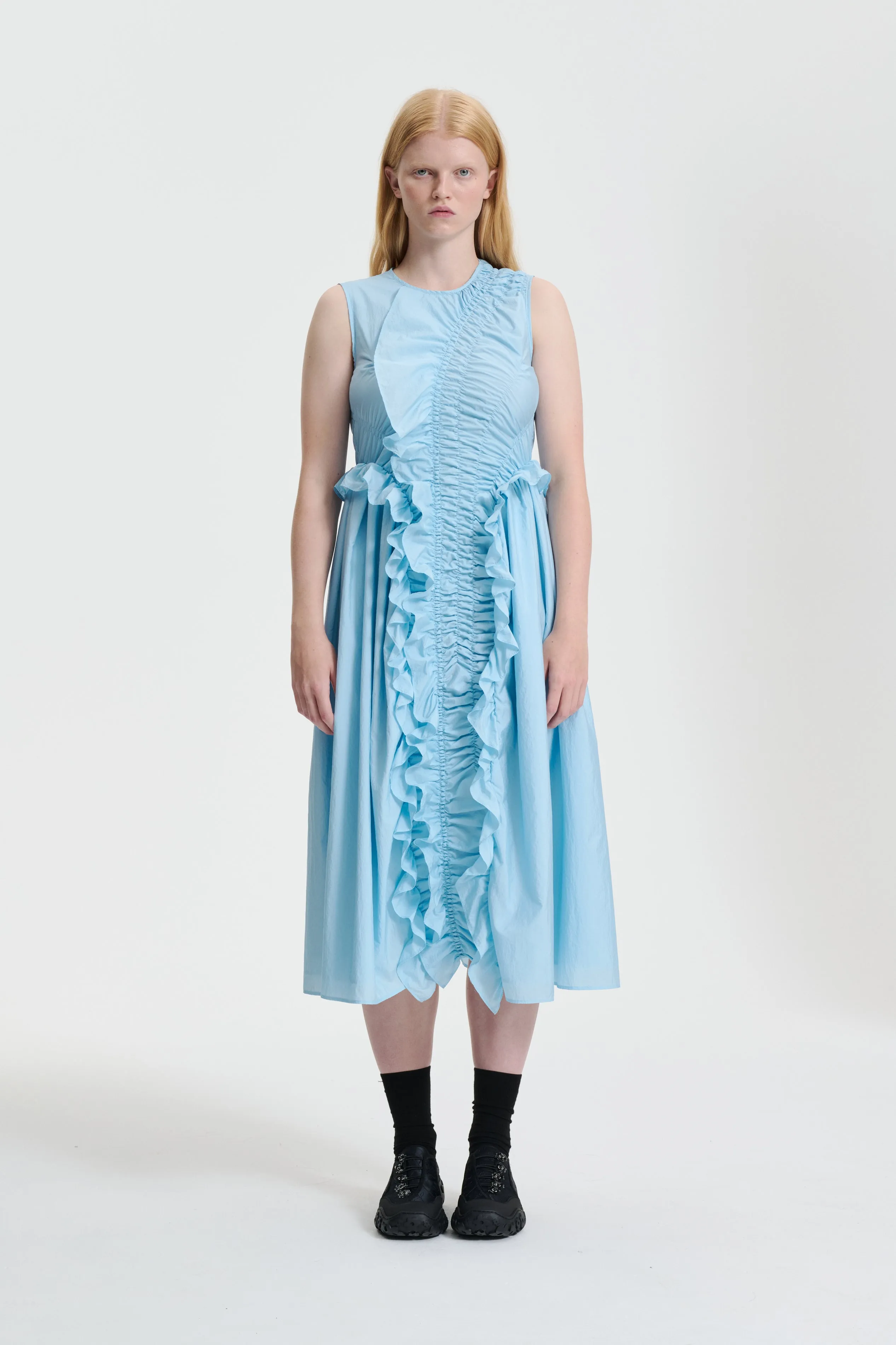 OLE | DRESS SHIKI LIGHT TAFFETA LIGHT BLUE