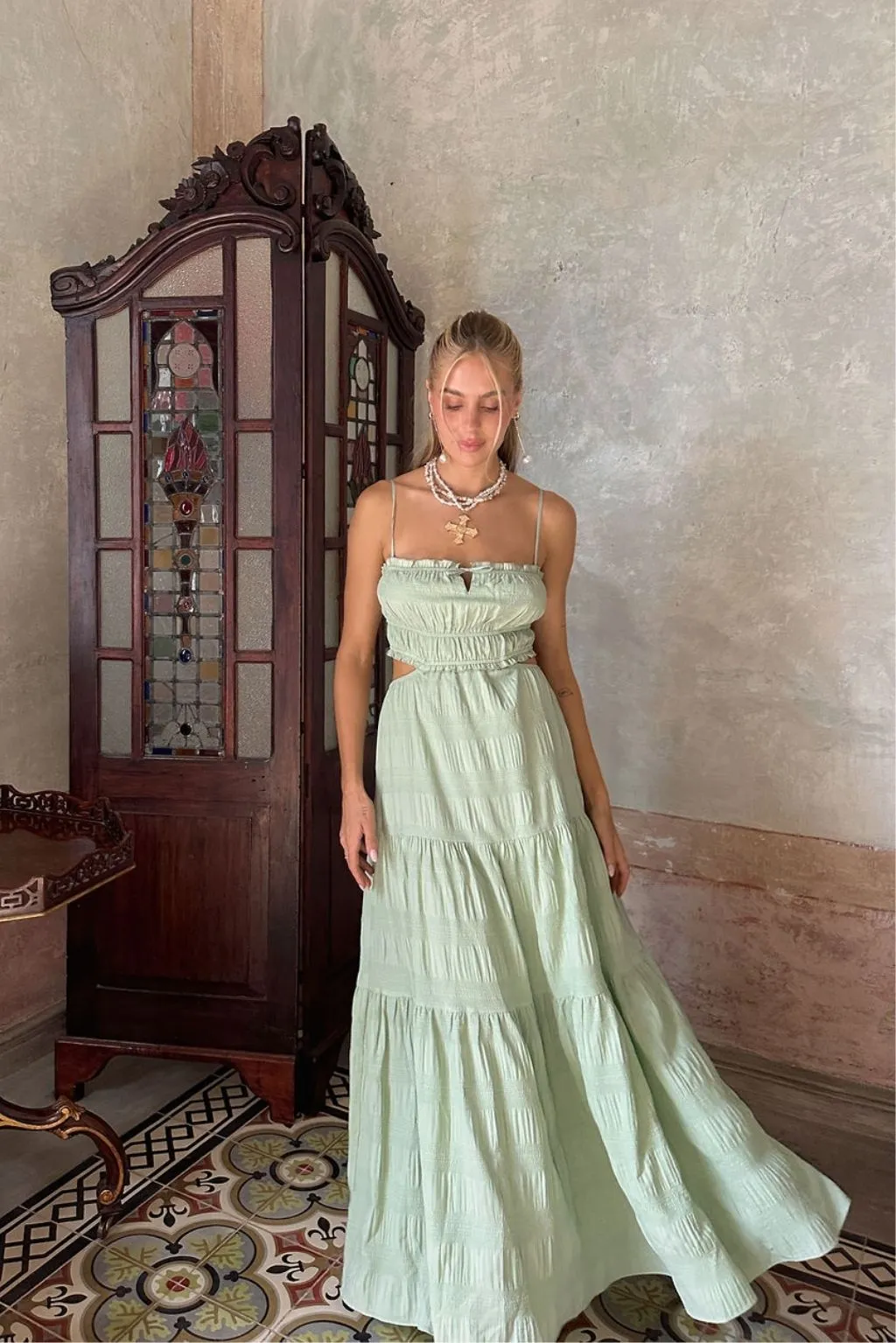 Paola Sage Boho Maxi Dress