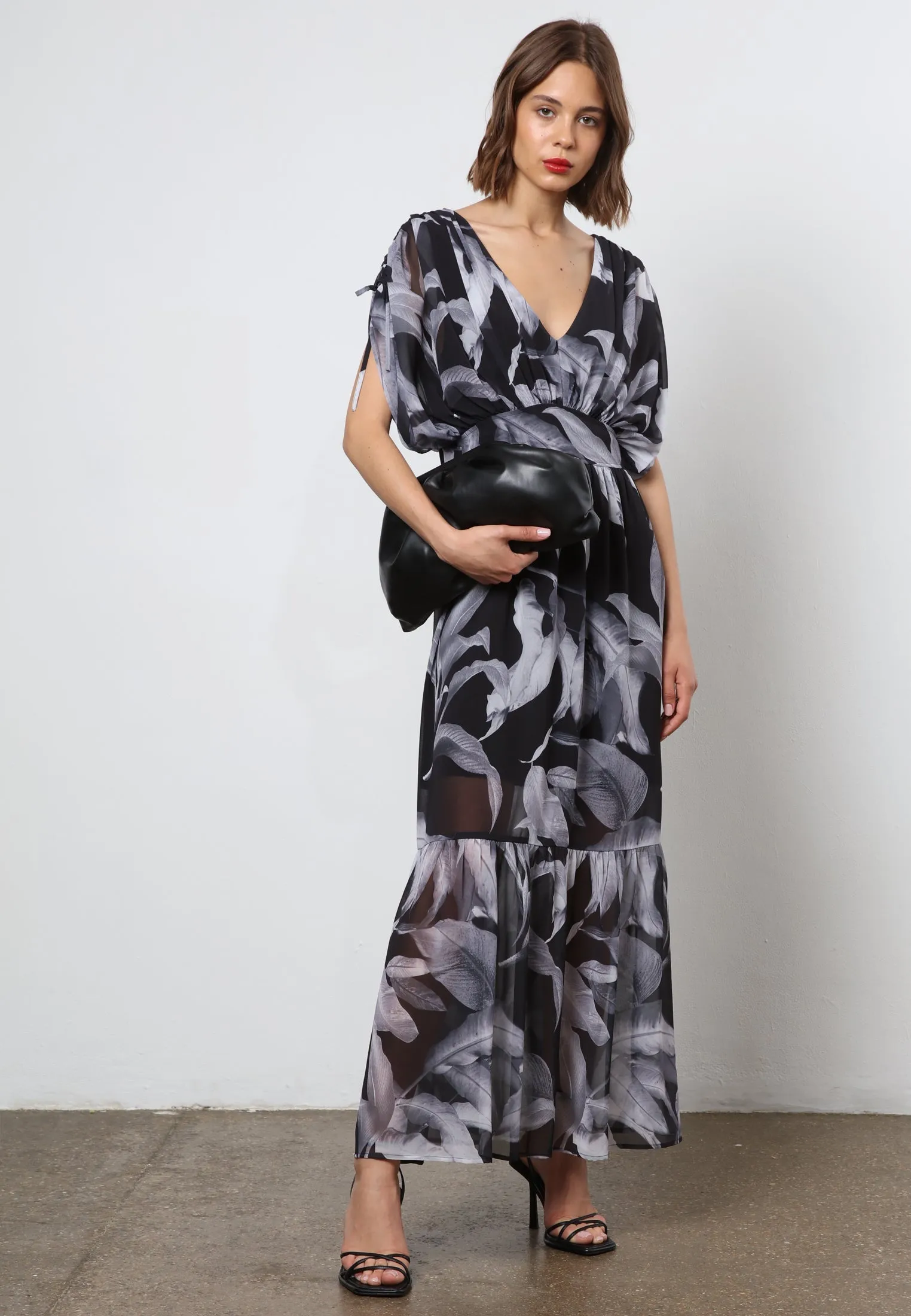 RADIANT MAXI DRESS BOTANIC BLACK