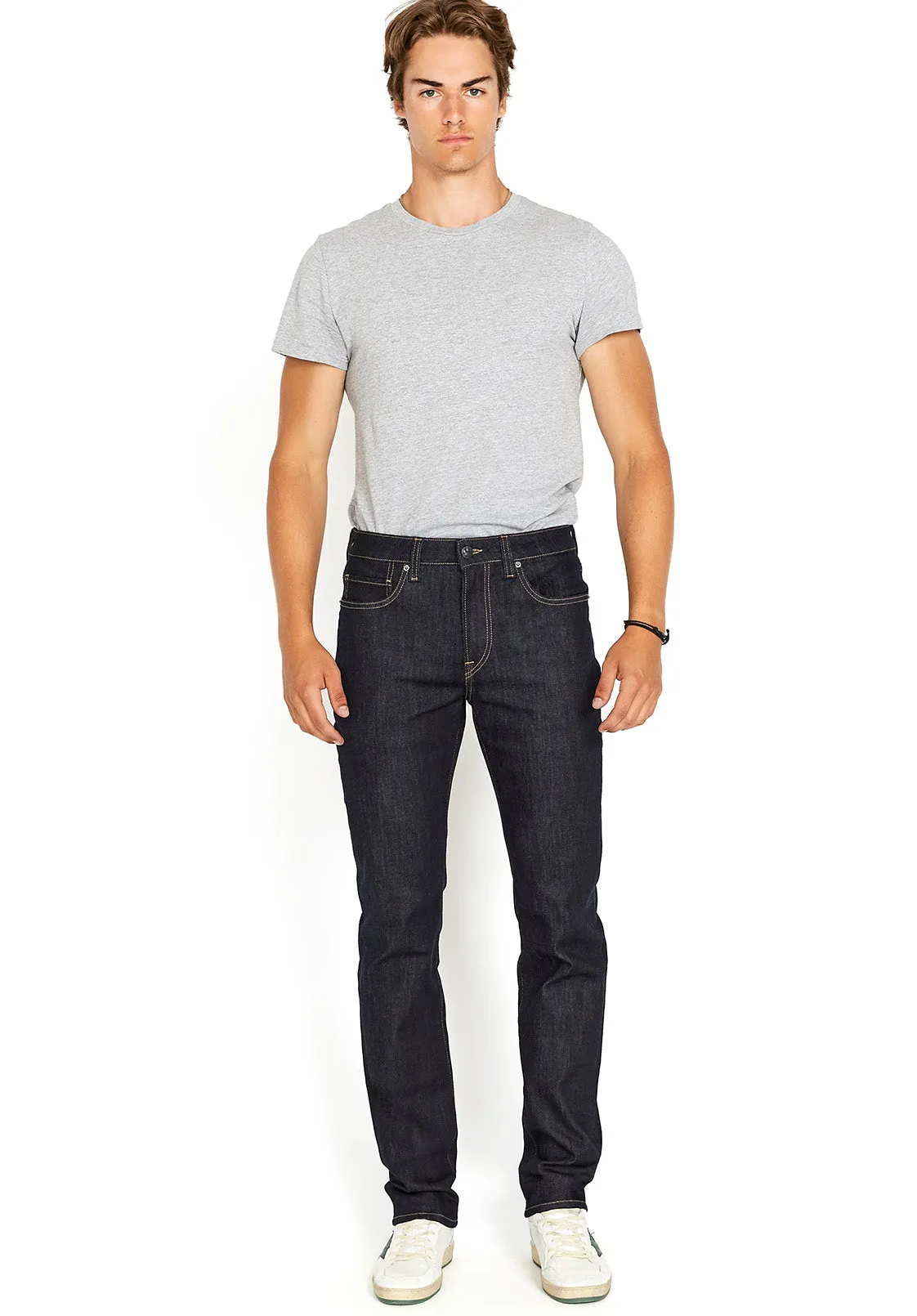 Relaxed Tapered Ben Men's Rinsed Blue Jeans - BM22638