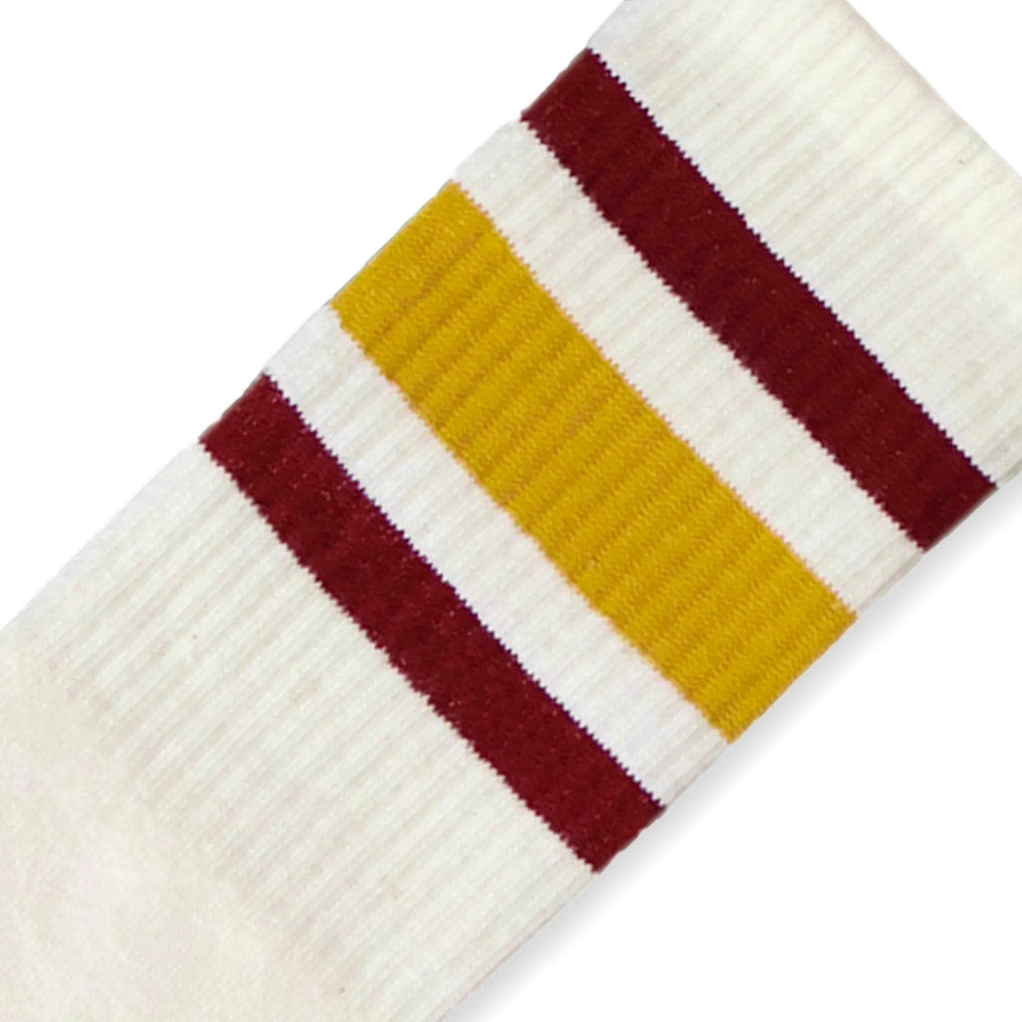 SOCCO Naturals | Cardinal Red and Brass Striped