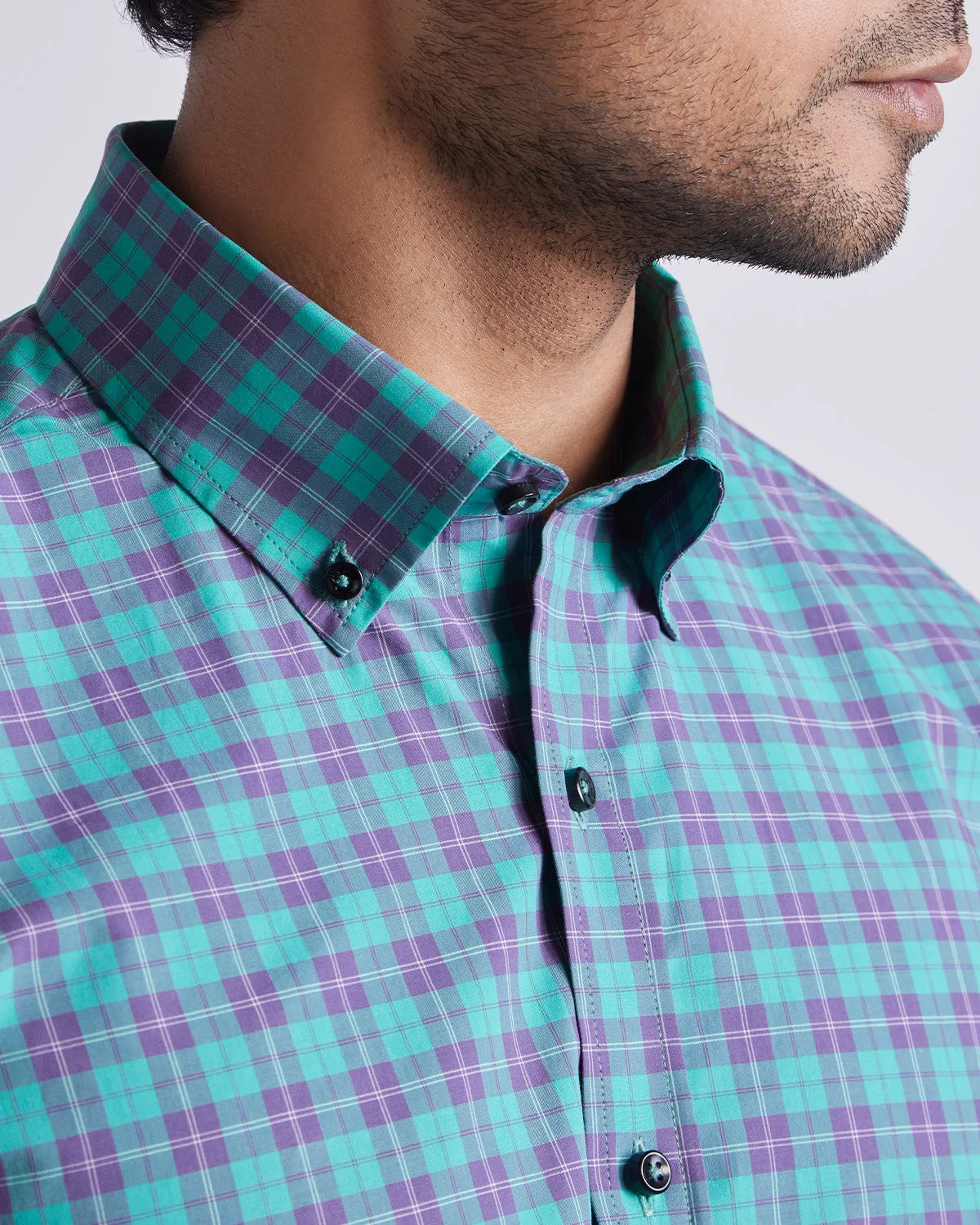 Somelos Zen Garden Checked Shirt