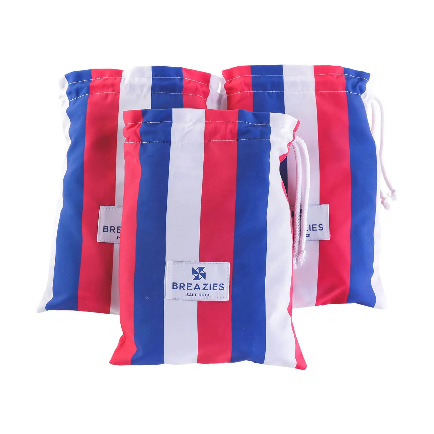 Swim Shorts - Stripes | Green, White & Royal Blue