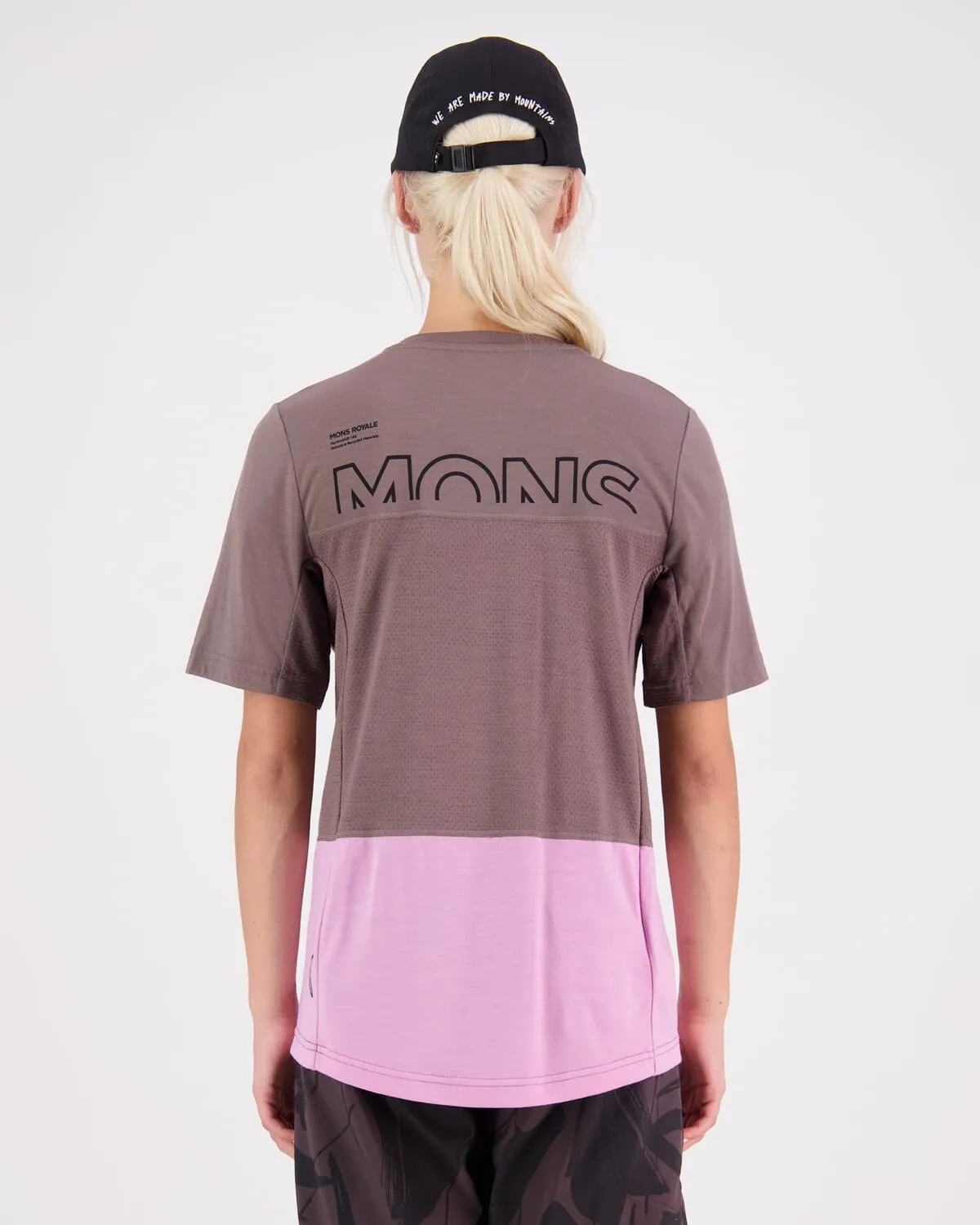 Tarn Merino T-Shirt - Pop Pink / Iron