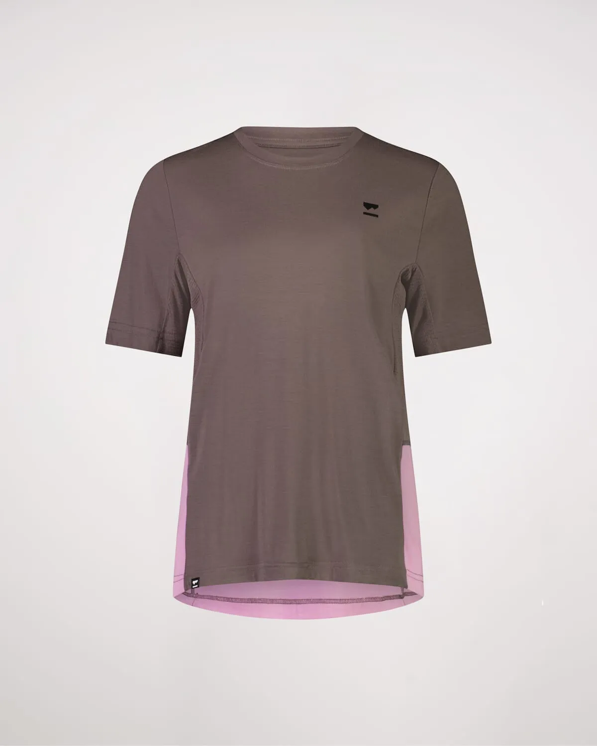 Tarn Merino T-Shirt - Pop Pink / Iron