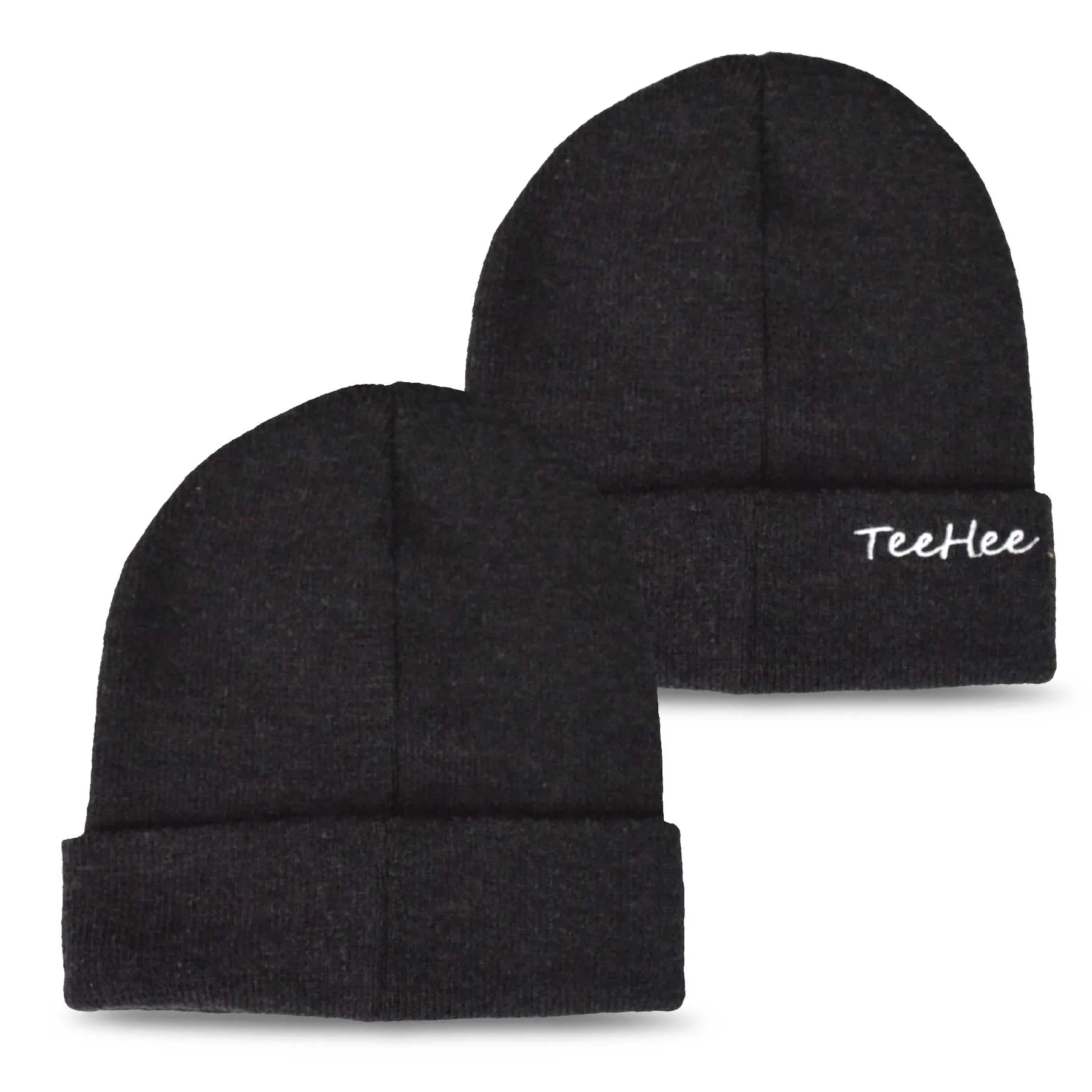 TeeHee Socks Unisex Warmer Acrylic Beanie Basic Dark 3-Pack (30001)