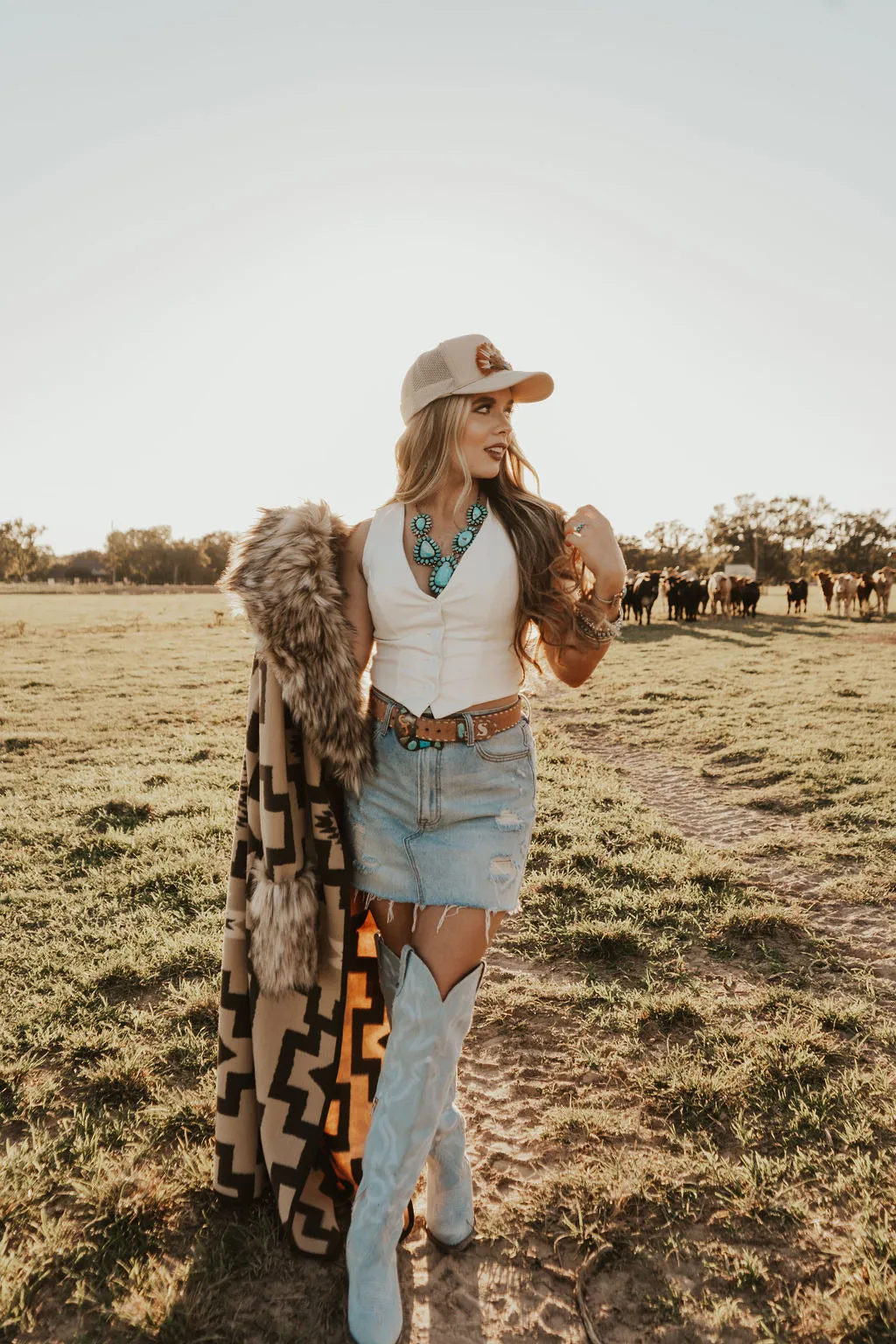 The Denim Darlin Skirt