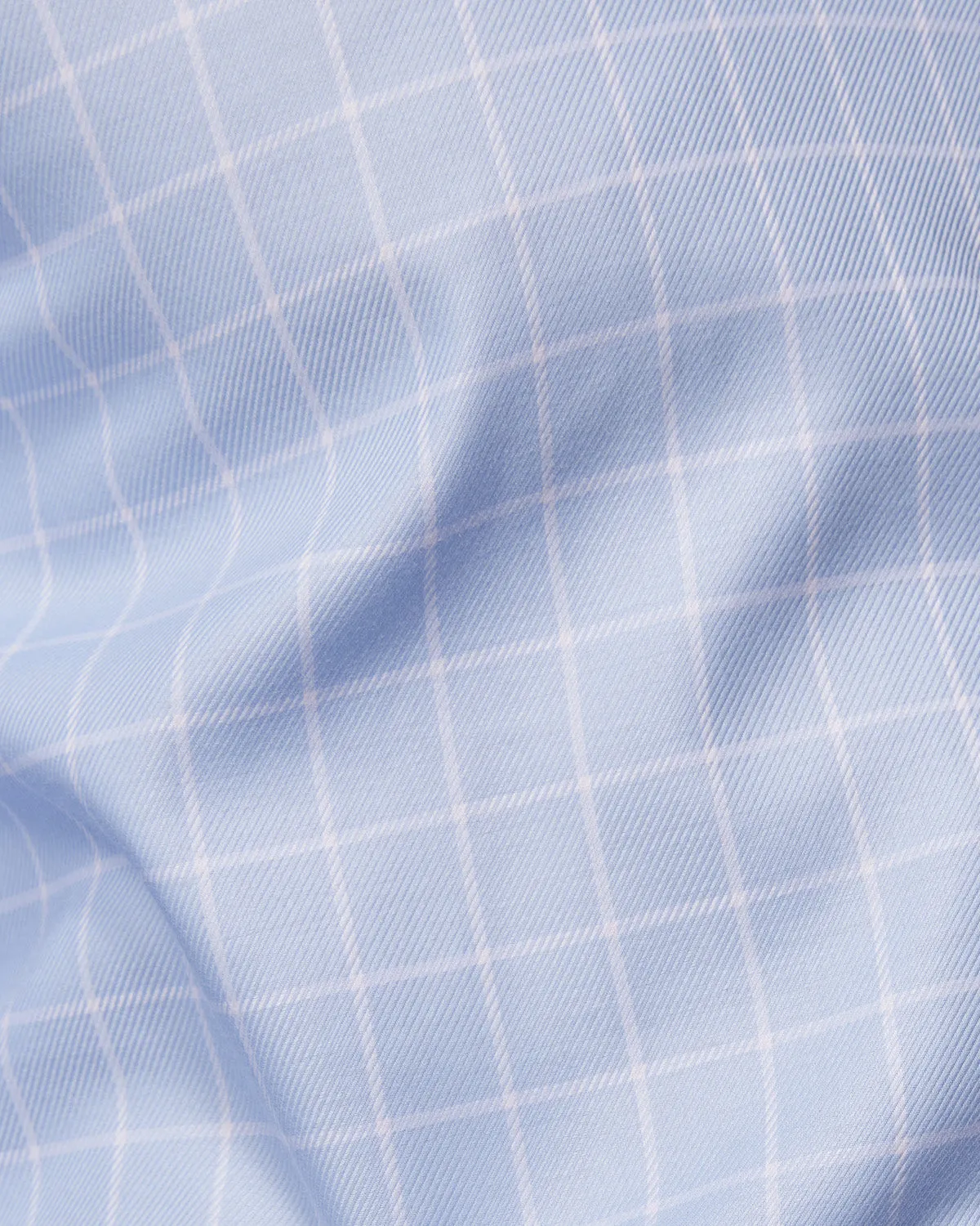 Twill Checked Shirt - Blue & White