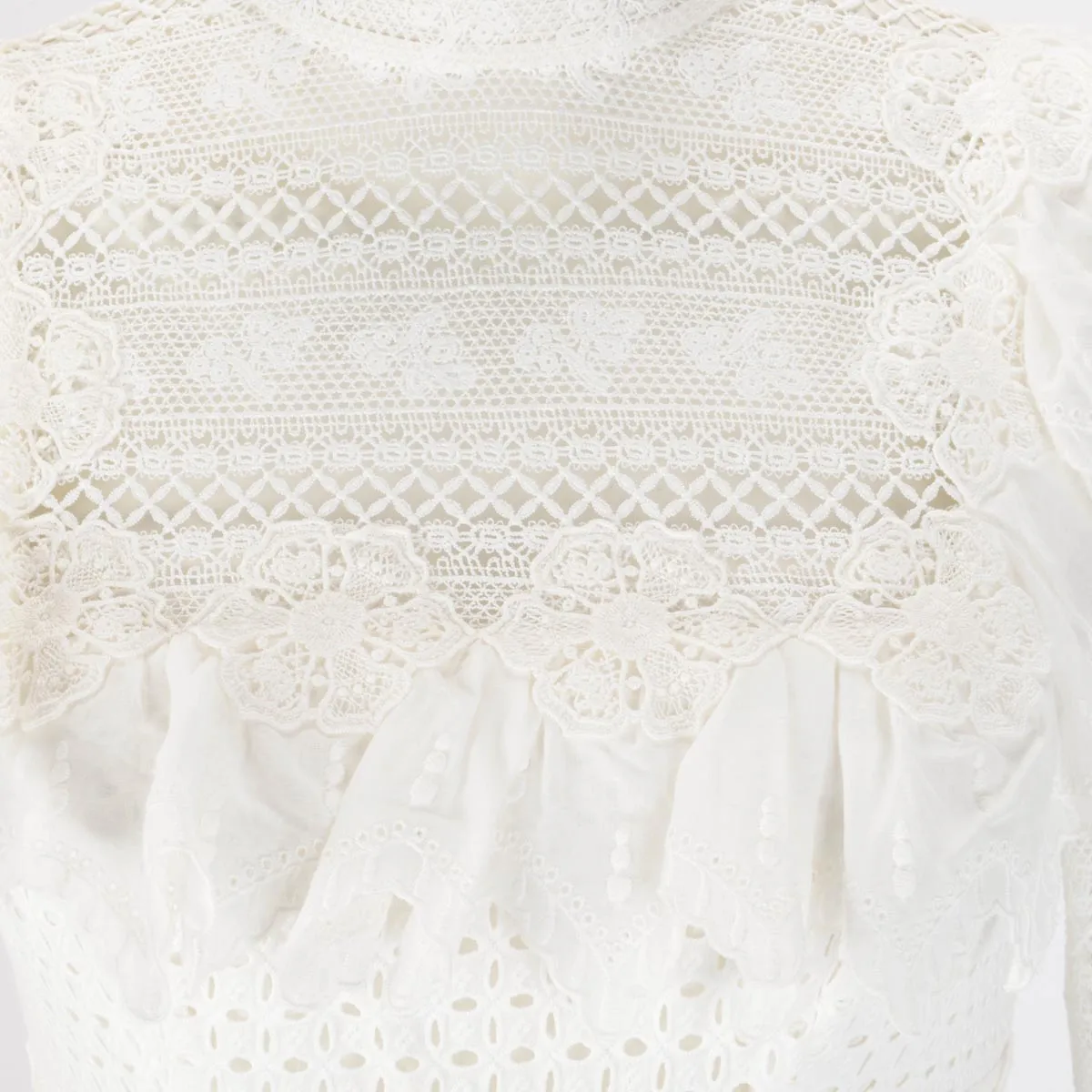 Zimmermann Ivory Lace Prima Dress 0